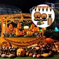 thumbnail image 3 of Kearding Juego de 69 unidades de vajilla de Halloween con película de PE, portátil, elegante, para fiestas de niños y adultos, taza Kits de decoración para fiestas, 3 of 6