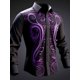 thumbnail image 1 of Camisa para hombre con estampado 3D de flores, para uso diario, para salir, otoño e invierno, de manga larga, ligera, de tejido elástico en 4 direcciones, 1 of 6