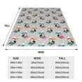 thumbnail image 3 of Balery Skiing penguin Manta de Felpa Suave y Acogedora – Cobija de Franela Aterciopelada para Cama, Lavable y Cálida para Sofá, Mascotas, Transpirable-50"x40", 3 of 7