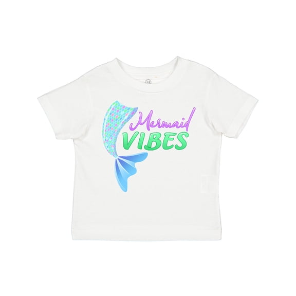 Inktastic Mermaid Vibes Mermaid Tail Girls Toddler T-Shirt
