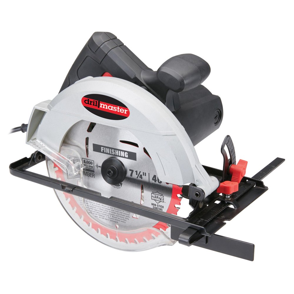 Drill Master 71/4 in. 10 Amp Circular Saw Calibrated Bevel 120V 63005