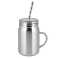 thumbnail image 4 of Taza de agua de acero inoxidable de doble capa de 500ml, minibotella de agua portátil para exteriores, taza térmica con asa, 4 of 8