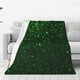 thumbnail image 1 of Balery Green Sparkling Manta de Felpa Suave y Acogedora – Cobija de Franela Aterciopelada para Cama, Lavable y Cálida para Sofá, Mascotas, Transpirable-60"x50", 1 of 7
