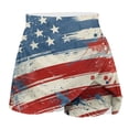 thumbnail image 4 of QATAINLAV Plus Size 4th of July Skort, Women 2025 Summer Fake Two Piece Yoga Shorts American Flag Patriotic Tennis Skirts Multicolor S, 4 of 6