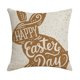 thumbnail image 1 of Funda de cojín Happy Easter Bunny Funda de almohada de lino Decoración Afortunado Sencillez, 1 of 5