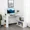 Teak, variant on 360° Rotating L-Shaped Computer Desk with Storage Shelves, Space Saving Home Office Desk, Laptop Table with S-Shaped Rack & 3-Tier Bookcase