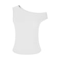 thumbnail image 6 of JIUKE Tank Tops for Women Cap Sleeveless Casual V Neck Going out Tops Stretchy Slim Fitted Basic Tees Undershirts, 6 of 9