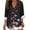 ZG-Black, variant on Yxbdin Womans Tops Casual Plus Size Shirts Csual Dressy 3/4 Sleeve Blouses V Neck Clothes Fashion Spring Sunmmer Outfits White L
