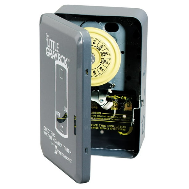 Intermatic Indoor Electric Water Heater Timer 250 volt Gray Walmart