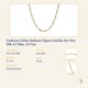 thumbnail image 2 of Cadena Collar Italiana Figaro Solida De Oro 10k 4.1 Mm, 55 Cm, 2 of 5