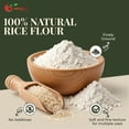 thumbnail image 5 of NY SPICE SHOP Rice Flour - 1 Pound -  Rice Flour Ground - All Natural Rice Starch Flour - White Rice Atta - Rice Grain Flour for Baking White Breads, Cooking & Cakes, 5 of 7