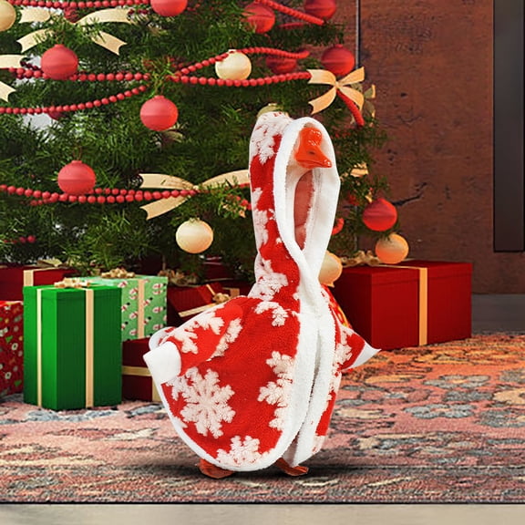 Nkmbld Holiday Goose Clothes Set for Halloween Fall Christmas Patio Lawn Yard Decor 23 Inches Large White Gooses Decoration Clothing
