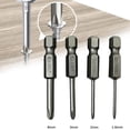 thumbnail image 2 of 6.35mm Hex Shank 50mm Cross Screwdriver Bits Electric Driver Tools PH00 PH1 PH2, 2 of 6