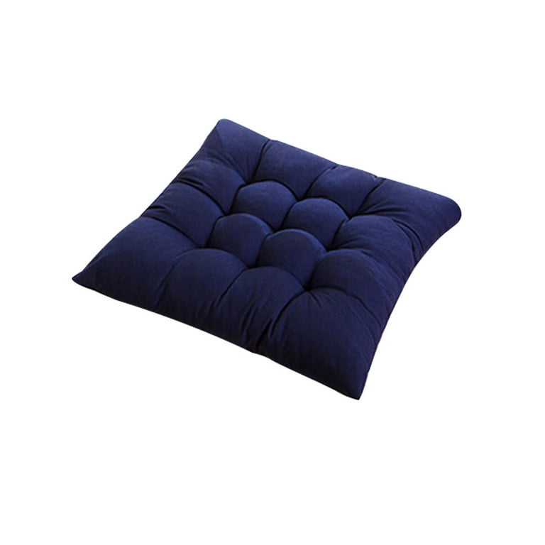 Hariumiu 15.7x15.7 Chair Cushion Square Non-Slip Plush Thicken Seat  Pillows Cushions Solid Office Chair Seat Pad Soft Tatami Reversible Fluffy  Chair
