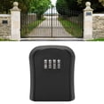 thumbnail image 1 of Combination Lock Box Wall Mounted Aluminum Alloy 3.78 X 3.15 X 1.61in 4 Digit Waterproof Key Storage Lock Box With 5 Keys Capacity, 1 of 8