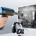 thumbnail image 4 of Naiovety Soplador de polvo inalámbrico portátil, limpio y electrónico, para diversos productos, lo que da como resultado una mejor limpieza Suministros de limpieza para el hogar VC016negro+50000RPM, 4 of 6