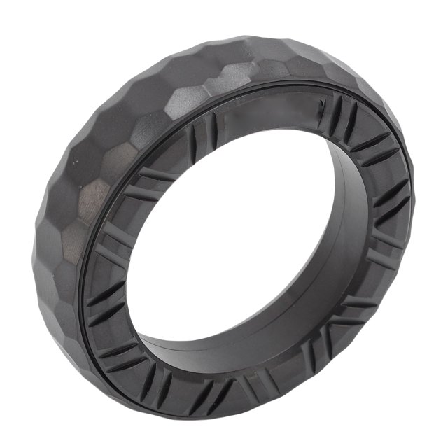 Anillo Deslizante Para Aliviar El Estrés, Anillo Háptico De Metal Portátil De Acero Inoxidable, Juguete Sensorial Giratorio Negro Para Meditación En Espera
