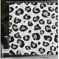 thumbnail image 3 of Ambesonne Animal Shower Curtain, Leopard Theme Wild Artwork, 69"Wx70"L, Pale Purpleblue, 3 of 4