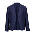 thumbnail image 4 of Puntoco Chaqueta Cárdigan De Traje Pequeño Versátil De Color Sólido De Manga Larga Sin Cuello Ajustado para Mujer Puntoco Puntoco-7320, 4 of 8