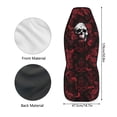 thumbnail image 6 of Uourmeti Red Rose Skull Print Front Car Seat Cover Fashion Elastic Car Seat Protector, Anti Slip Wear Resistant Compatible with Suv Auto Automobile, 6 of 6