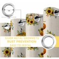 thumbnail image 4 of Fsddascl Fall Sunflower Blackout Curtains for Bedroom/Living Room, Thermal Insulated Kitchen Curtains, Retro Pumpkin Autumn Watercolor Floral Grommet Darkening Window Treatment Drapes 27.5"x39"x2, 4 of 6