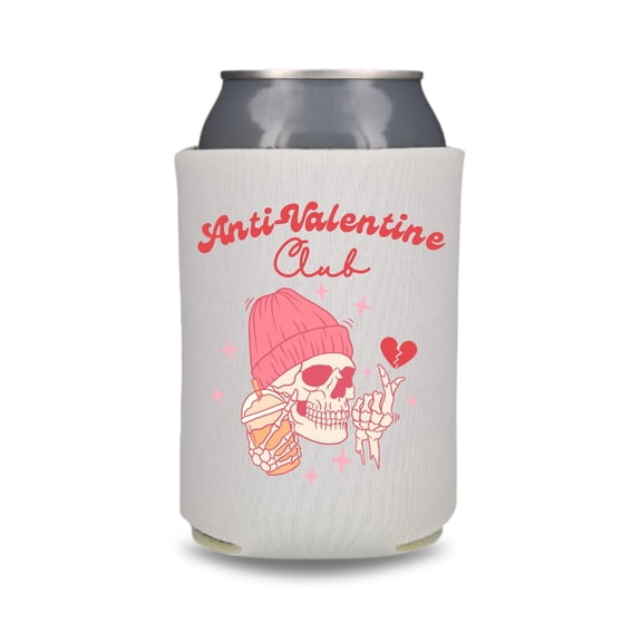 Anti-Valentine Beer Can Coolers, Anti-Valentine Club, Funny Valentine's Beer Coolies, Drink Accessory, Valentine's Gift and Party Favors