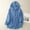 Blue, variant on Women's Jackets Lightweight Casual Under $15 with Hood Solid Color Long Sleeved Button Down Drawstring Hooded Casual Outwear