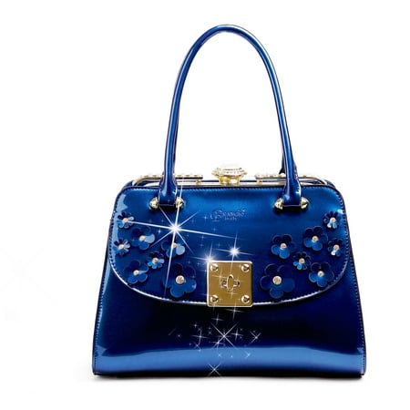 Image of Floral Sparx Designer Crystal Handbag