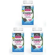 CharcoCaps Anti-Gas Formula Capsules 100 ea (Pack of 3)