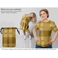 thumbnail image 7 of oneOone Viscose Jersey Dark Mustard Fabric Check Diy Clothing Quilting Fabric Print Fabric By Yard 60 Inch Wide, 7 of 7