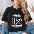 thumbnail image 3 of Jollimate Team Jesus 12 Shirt, Christian Sports Graphic Tee, Bible Verse Gift, 3 of 4