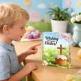 thumbnail image 4 of Blaxill Easter Acrylic Desk Ornament | 15x12x1.2cm Spring Holiday Decoration | Festive Home & Office Decor | Clear Patterned Display Piece, 4 of 5