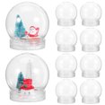 thumbnail image 1 of EeaseCA 10pcs Mini Clear Water Globes With Screw Off Cap Empty Snow Globe Making Props Mini Snow Globes, 1 of 7