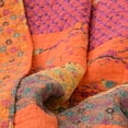 thumbnail image 6 of Lush Decor Royal Empire Reversible Cotton Throw Blanket, 50"x60", Tangerine - Boho Couch & Bed Blanket, 100% Cotton, 6 of 12