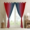 thumbnail image 4 of Erosebridal Dark Blue and Red Curtains for Bedroom,Rainbow Ombre Blackout Curtains Aesthetic Living Room Decor,Gradient Colorful Curtains & Drapes Abstract Window Curtain, 4 of 6