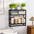 thumbnail image 4 of Estantes de baño Galood ajustables, 3 niveles, almacenamiento negro, 4 of 6