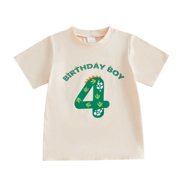 Akiihool T-Shirt en Coton pour Enfants Garçons, T-Shirt Graphique à Manches Courtes Col Ras du Cou de Qualité Supérieure, Coupe Régulière (Violet Pâle, 4-5 Ans)
