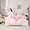 Pink O, variant on Castle Fairy Letter Personalized 7-Piece Twin Bedding Sets,Bowknot Flower Bedding Comforter Set,Pink Red Breathable Sheet Sets,Lightweight Initial Room Decoration