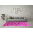 thumbnail image 3 of Ahgly Company Indoor Square Oriental Pink Traditional Area Rugs, 7' Square, 3 of 4
