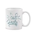 thumbnail image 2 of Cat Lady Text Mug - Image by Shutterstock, 2 of 4