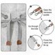 thumbnail image 4 of White Canvas Apron with Adjustable Straps, Cross-Back Design, and Three Pockets for Cooking and Baking, 4 of 5