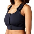 thumbnail image 4 of heart&core Serena Bra, Post-Surgery, Racerback with Pockets, Black, SQ, 4XL, 1 Ct, 4 of 11