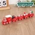 thumbnail image 3 of Tren de madera de Navidad, adornos navideños para el hogar, adorno para árbol de Navidad 2024, regalo para niños, Feliz Año Nuevo 2025, 3 of 5