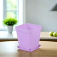 thumbnail image 6 of IDEANATEGRATE 6Pcs Breathable Purple Plastic Planters for Office and Living Room Decoration, 6 of 8