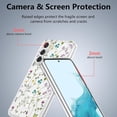 thumbnail image 5 of for Samsung Galaxy S22 Plus Case Compatible with MagSafe Clear Floral Case with Flower Branch Pattern for Girls Women Slim Cute Hard Back Shockproof S22 Plus Phone Case,Transparent, 5 of 15
