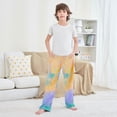 thumbnail image 6 of Kids' Pajama Pants Soft Relaxed Fit Sleep Pants Lounge Pants with Pockets Sky with Sunset Medium, 6 of 9