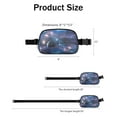 thumbnail image 4 of Space Geek Fanny Pack – Planet and Astronaut Design Waist Bag – Waterproof Belt Bag for Sci-Fi Lovers, Outer Space and Starry Night Style, 4 of 4