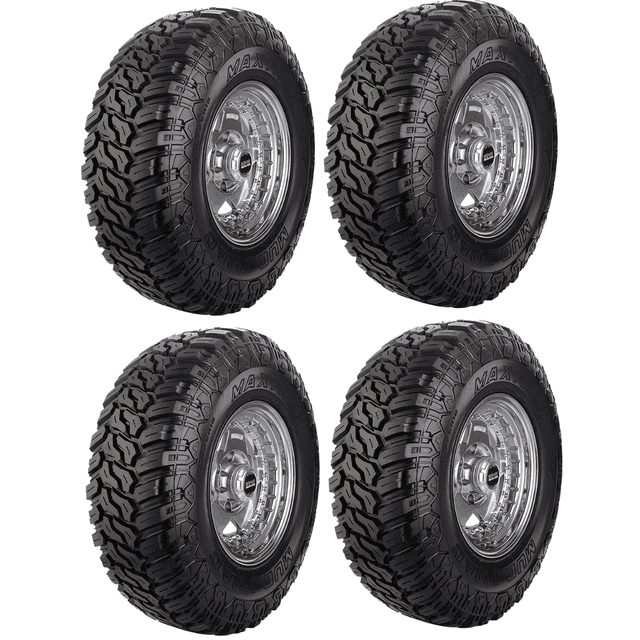 PAQUETE DE 4 LLANTAS 33/12.50 R17 120Q MAXTREK MUDTRAC ML LT
