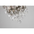 thumbnail image 4 of Living Design 16" Antique Brass Metal Chandelier With Clear Crystals, 4 of 6