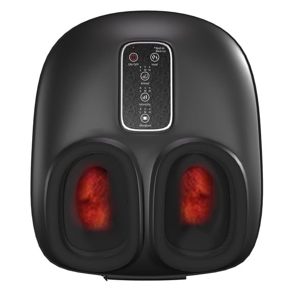 This foot massager, featuring heating, rolling and deep massage functions, is suitable for foot massage, pain relief, fatigue reduction and alleviation of plantar fasciitis.